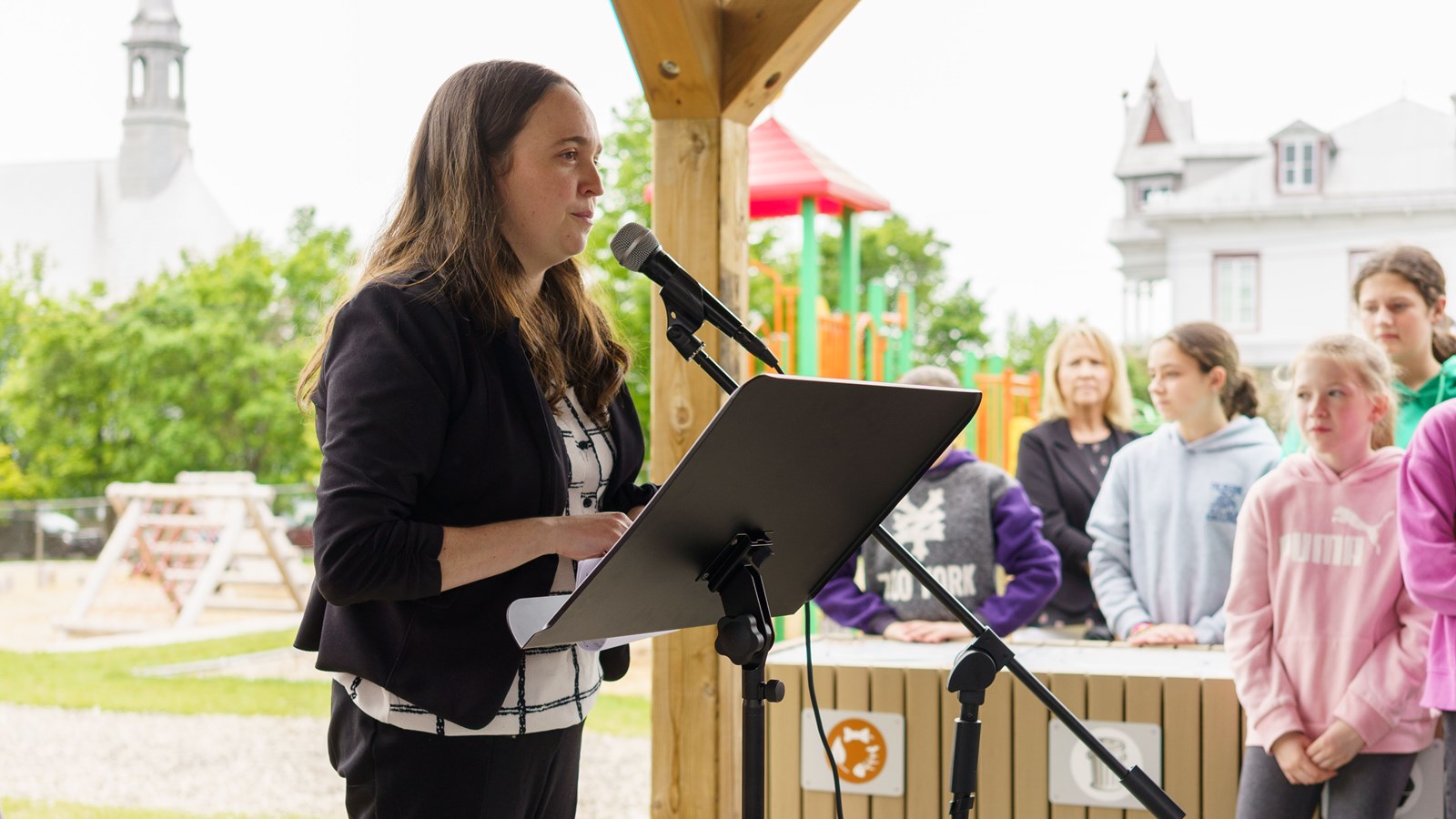 Karine champagne, mairesse suppléante de la municipalité de Saint-Honoré-de-Shenley