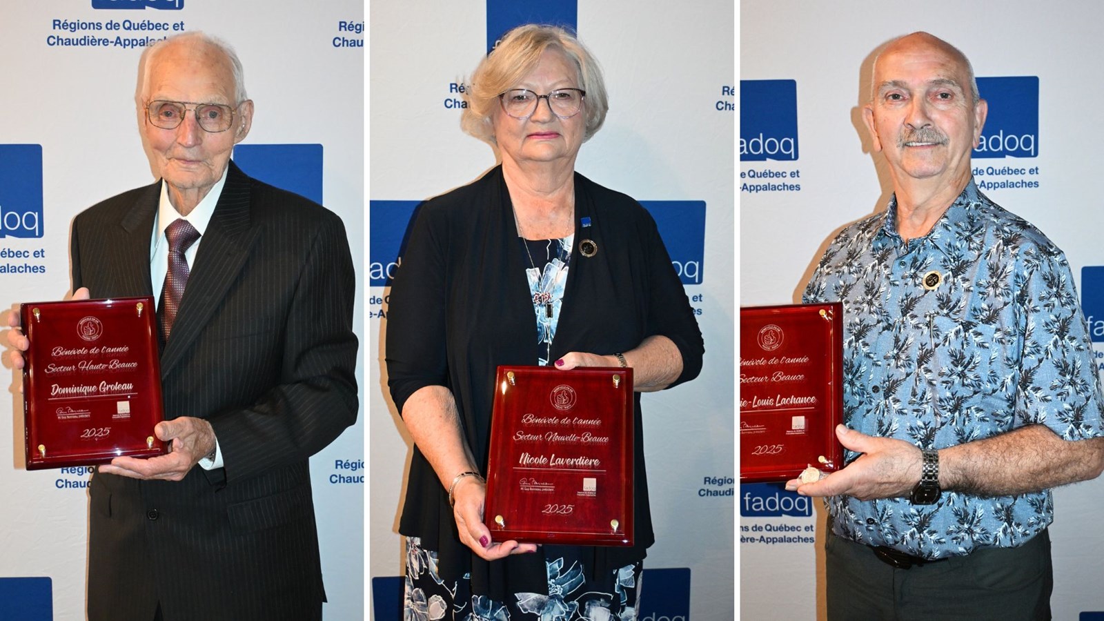 Dominique Groleau, Nicole Laverdière, et Marie-Louis Lachance.