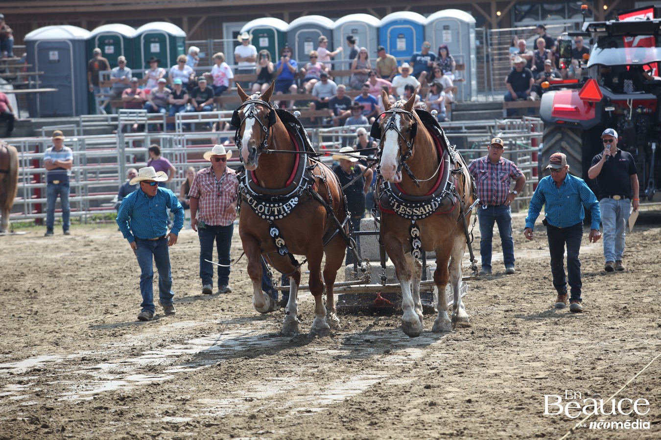 Bûcherons et chevaux font vibrer les Festivités Western de Saint-Victor