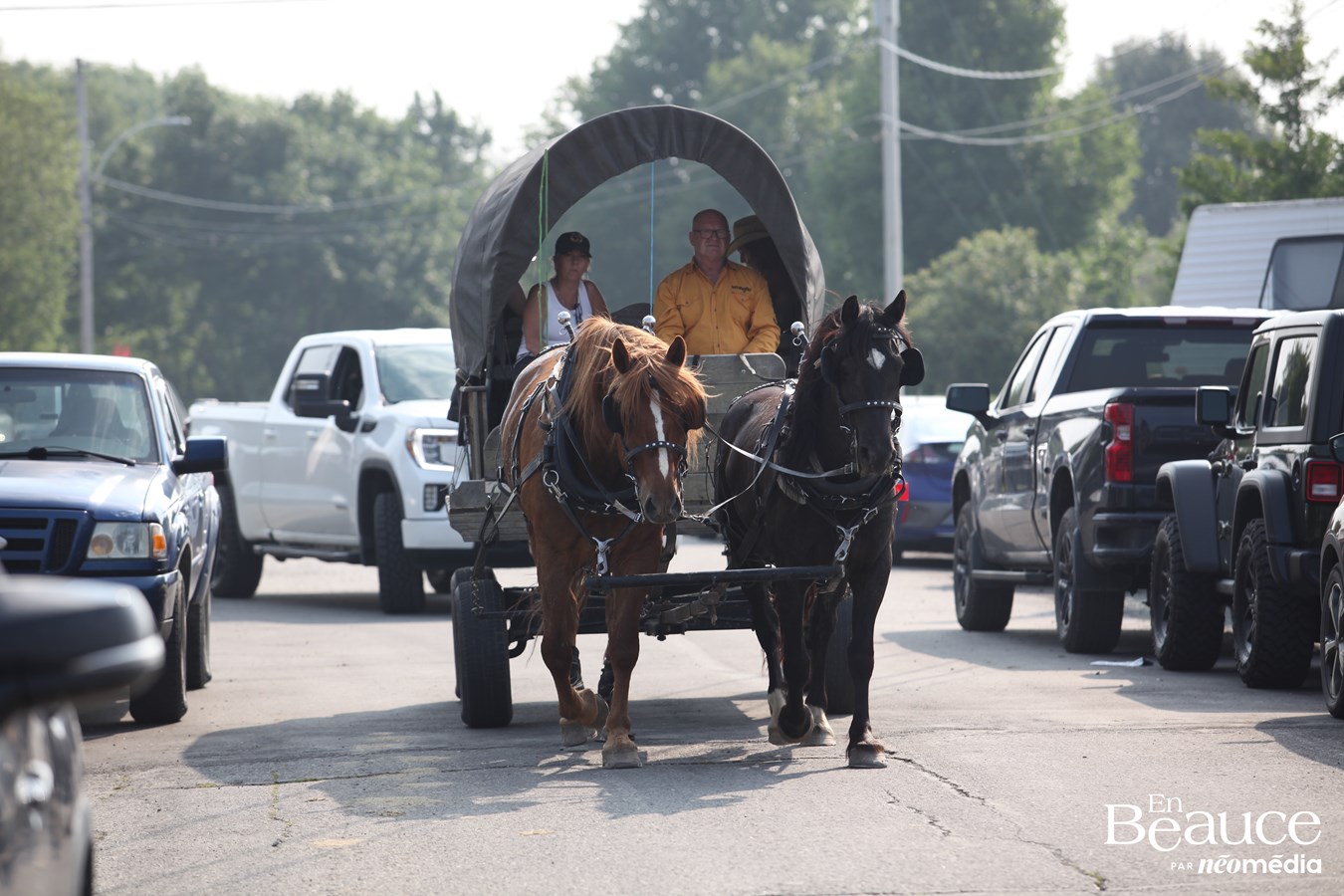 Bûcherons et chevaux font vibrer les Festivités Western de Saint-Victor