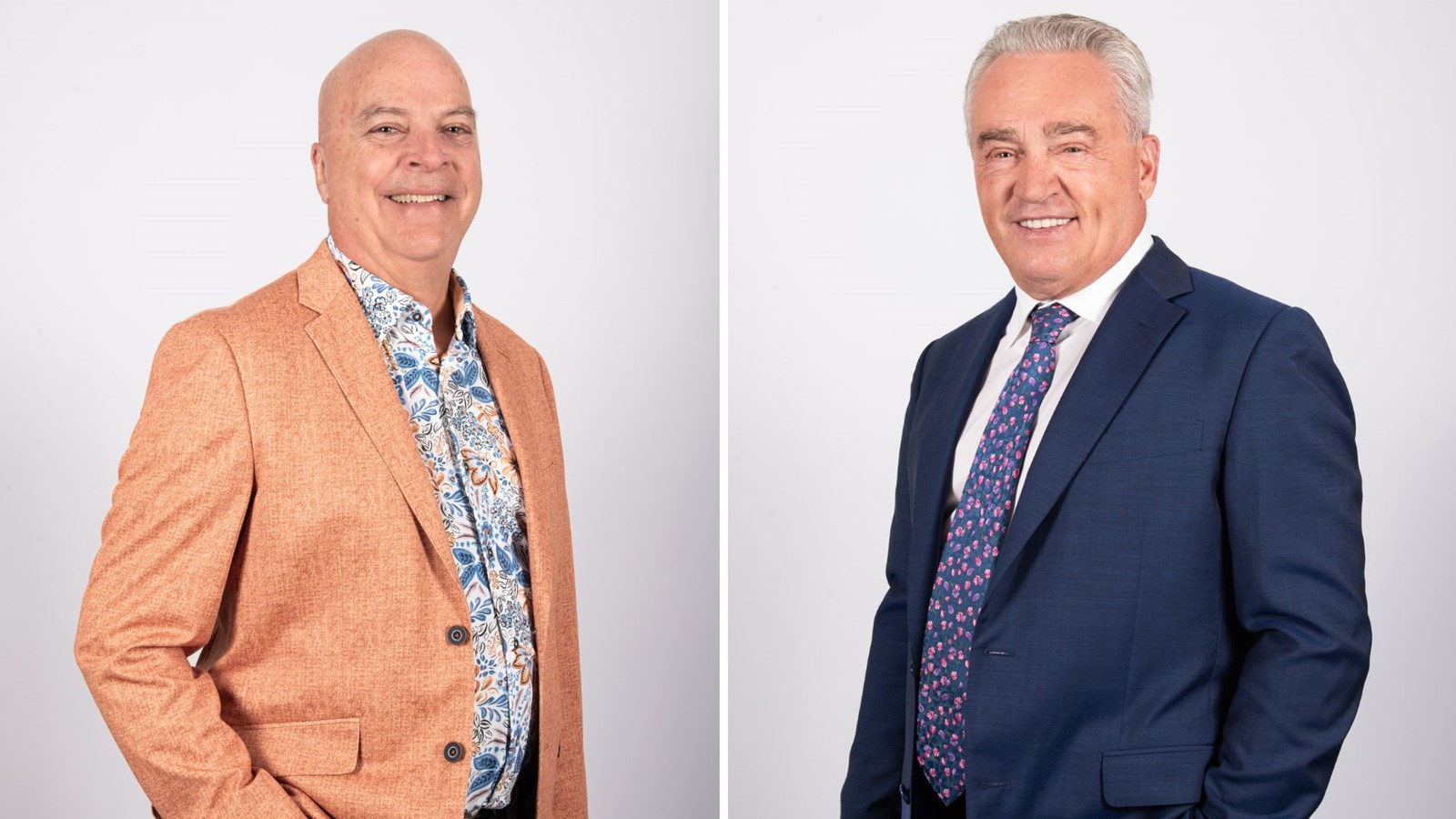 Béland Audet, propriétaire de Logibel, et Germain Blais, président de Beauce Atlas
