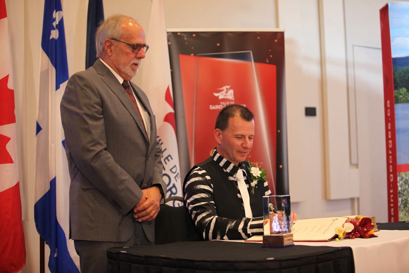 Claude Morin et Alain Tanguay