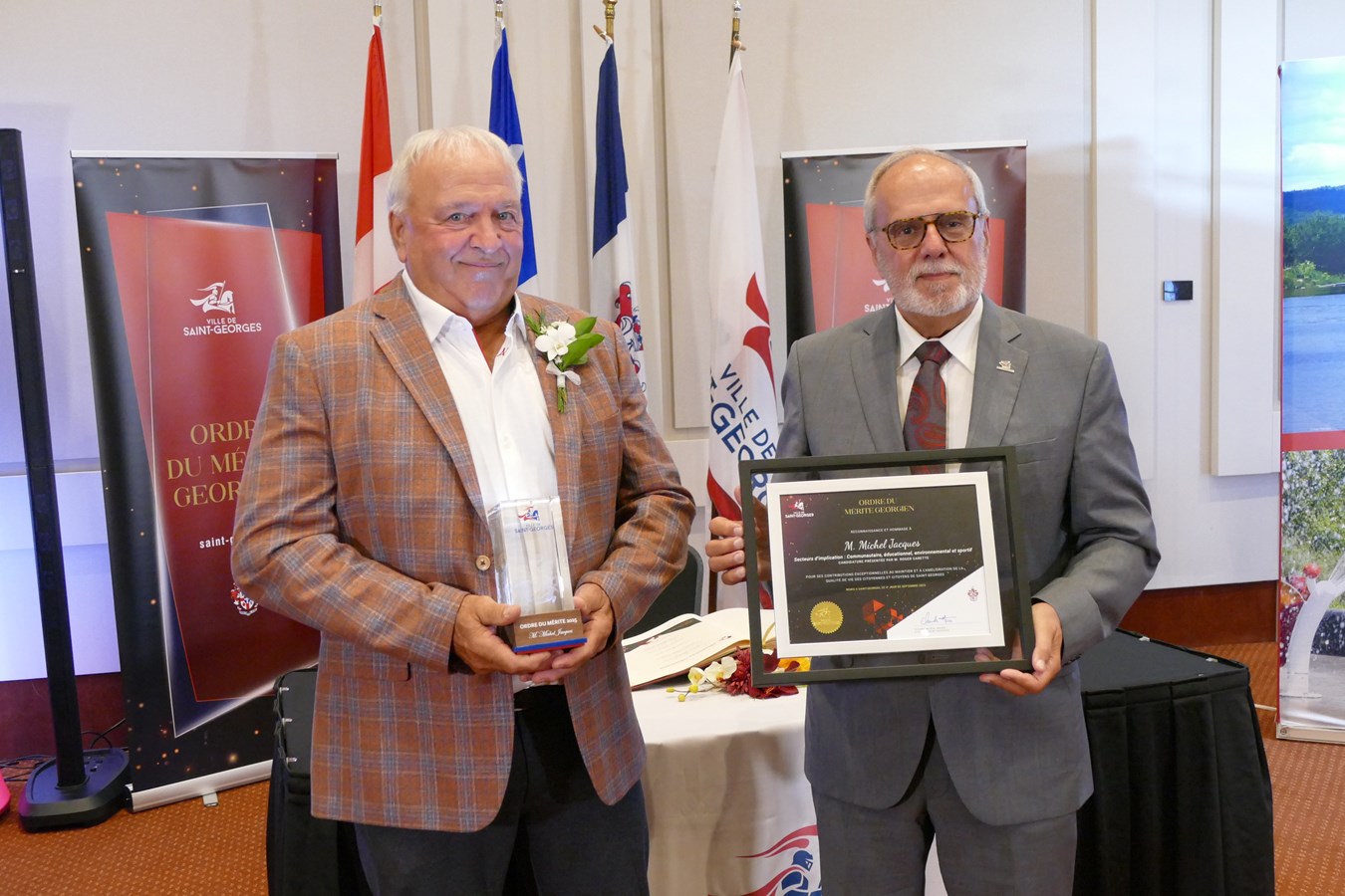 Michel Jacques et Claude Morin