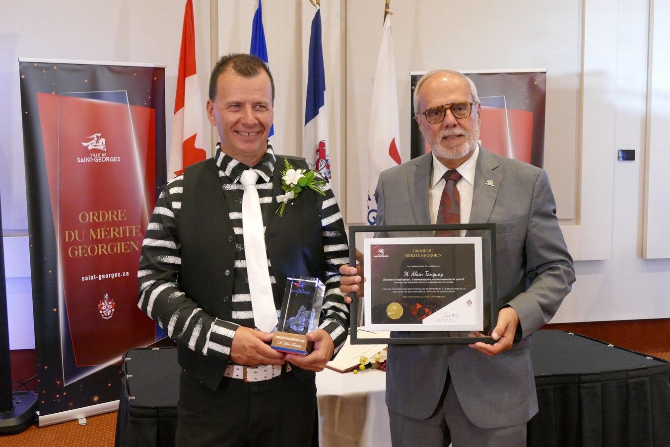 Alain Tanguay et Claude Morin