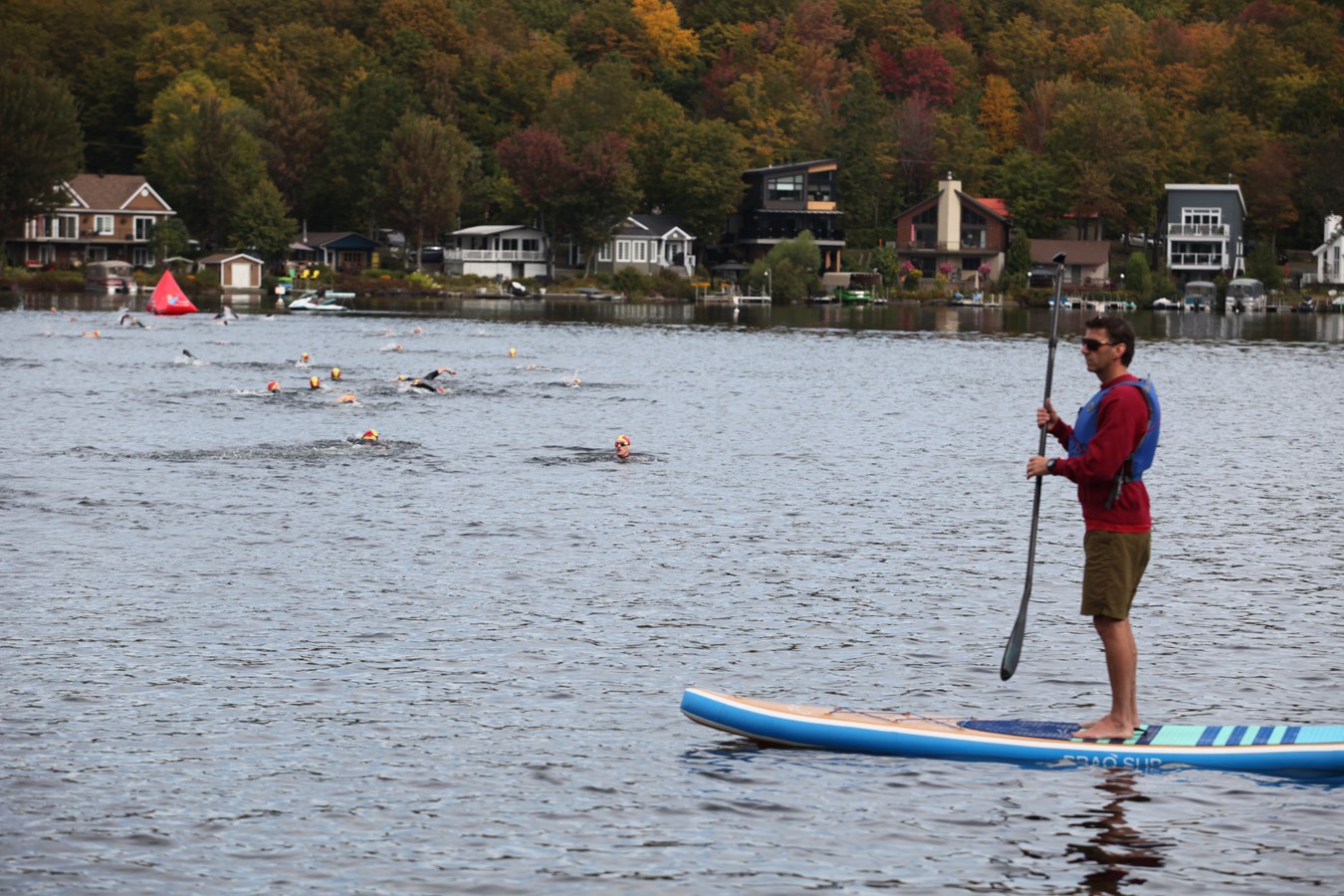 Le Triathlon du Lac-Poulin rassemble les foules pour son retour