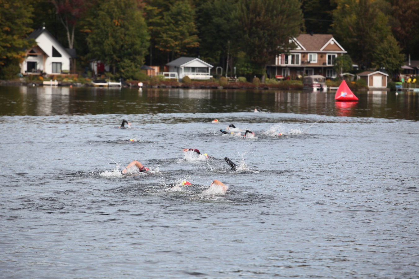 Le Triathlon du Lac-Poulin rassemble les foules pour son retour