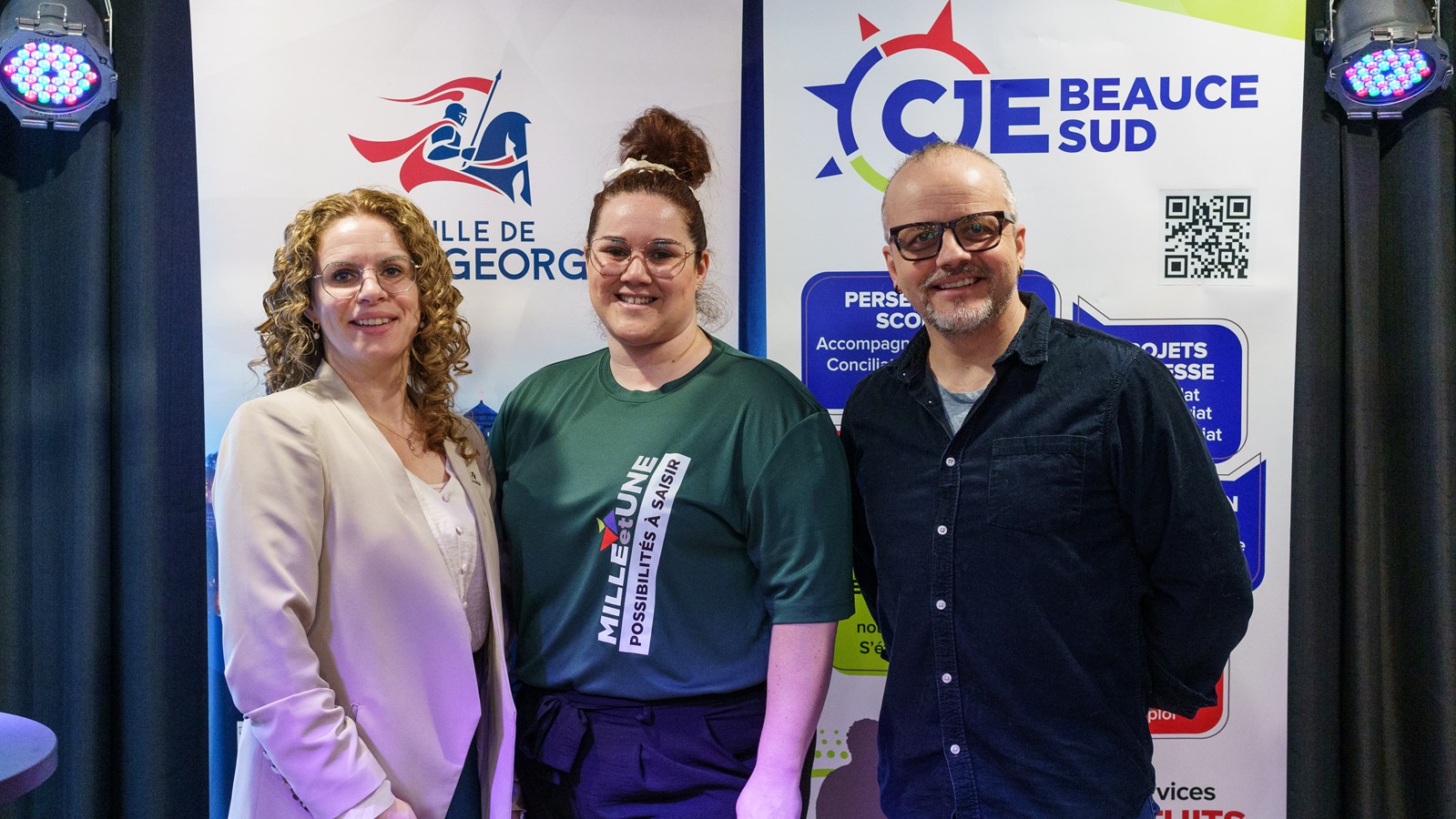 Manon Bougie, Karine Latulippe et Martin Beaulieu