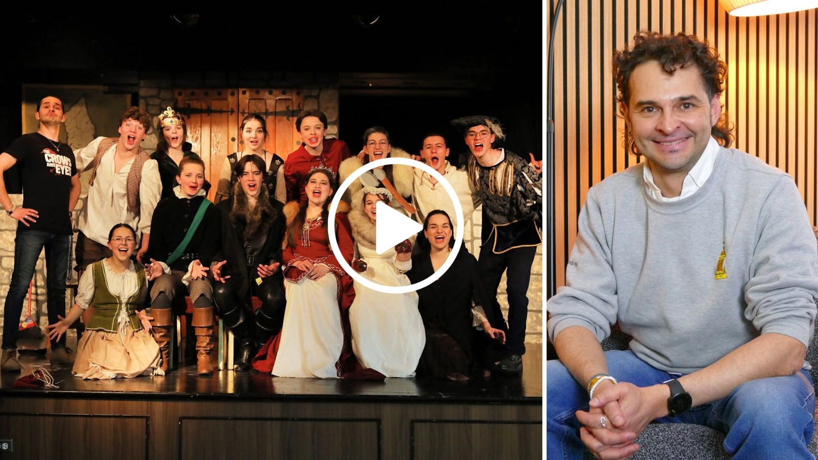 L'enseignant Philippe Gobeil dirige la troupe du «Théâtre sous la chapelle» qu'il a fondé voilà 15 ans, dès son arrivée à l’École Jésus-Marie de Beauceville.