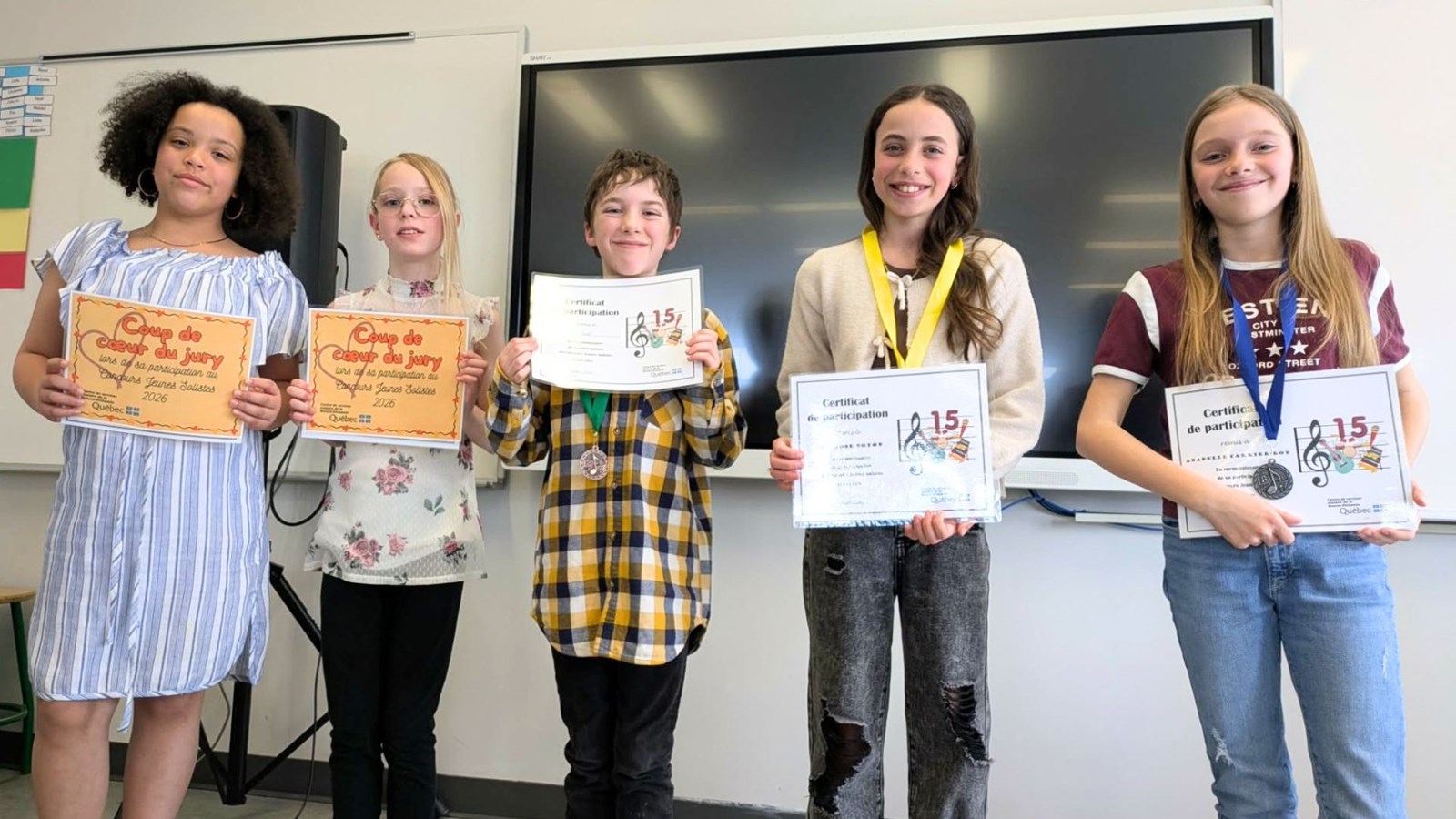 Le 15e Concours jeunes solistes fait 290 élèves gagnants 