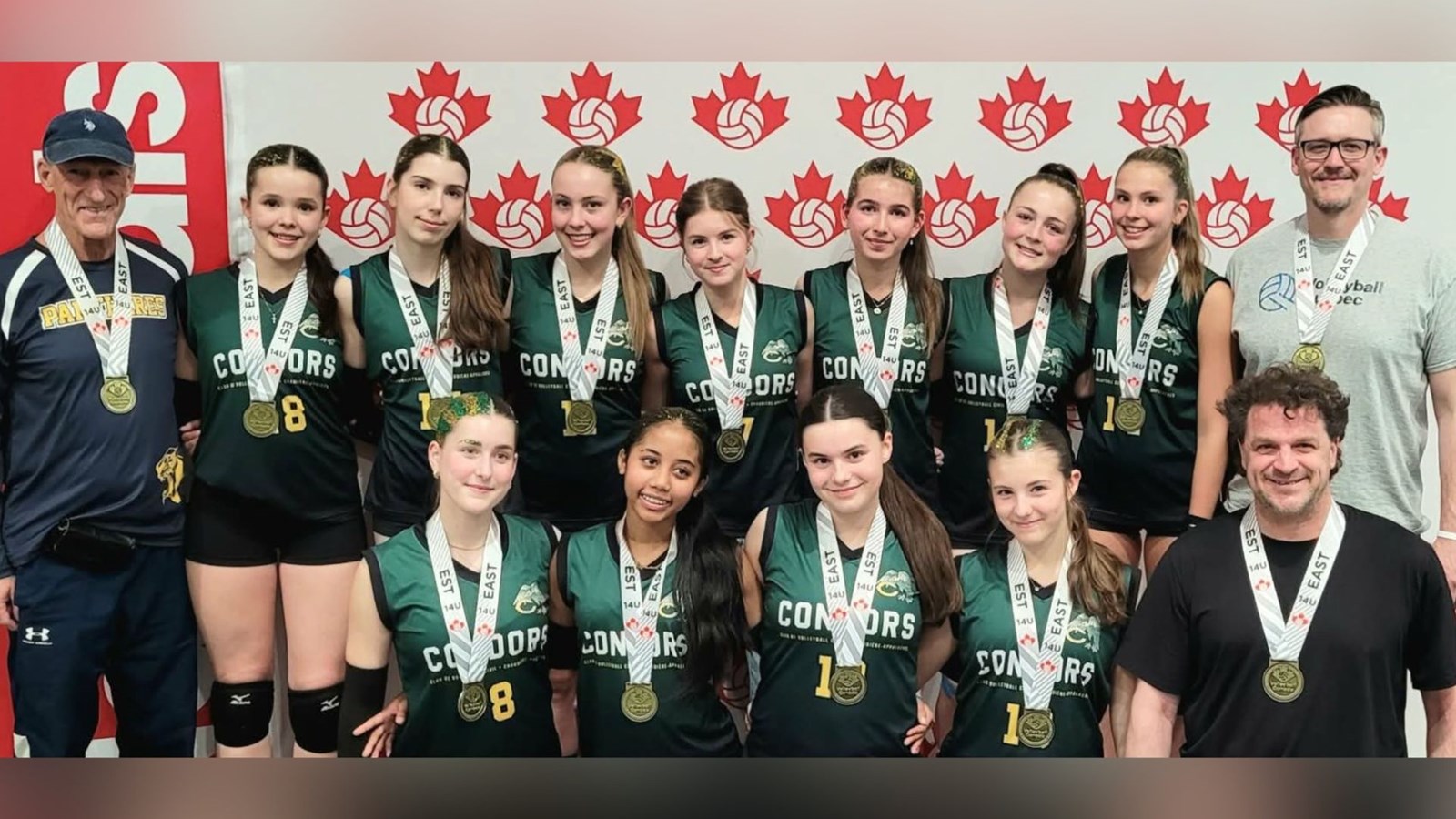 Médaille d'or pour l'équipe U14 Féminin.