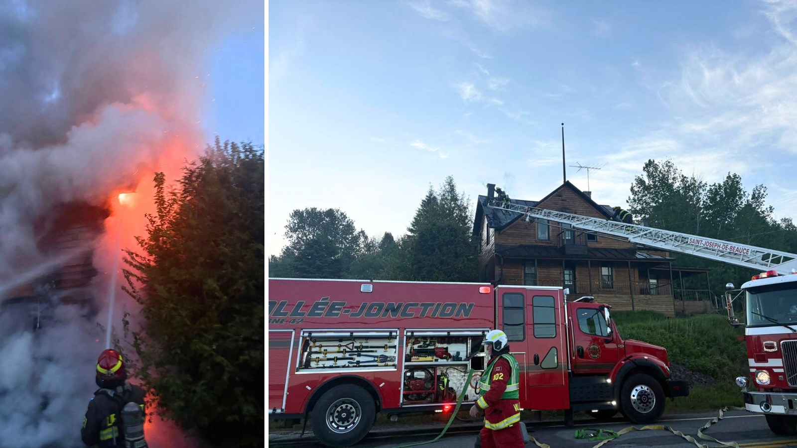 Vallée-Jonction: un incendie suspect détruit une résidence