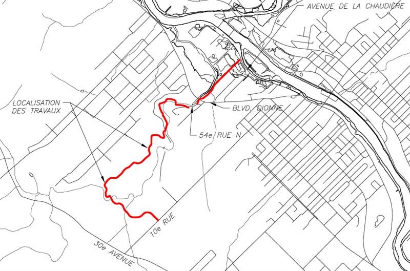 Parc des Sept-Chutes: la piste cyclable est fermée