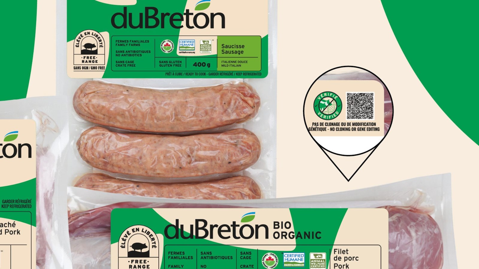 Le producteur duBreton introduit son emballage «sans clonage ni modification génétique»