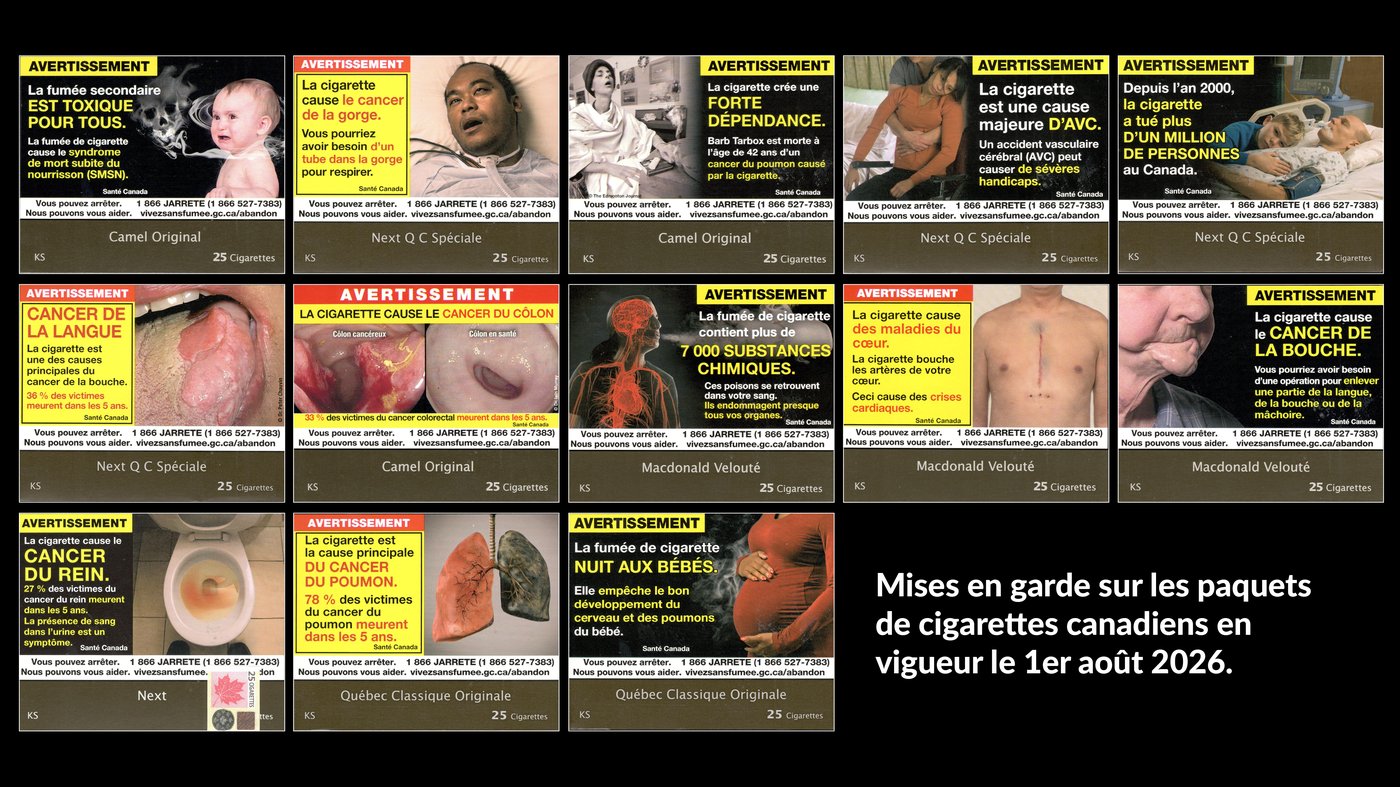 De nouvelles images marquantes font leur apparition sur les paquets de cigarettes