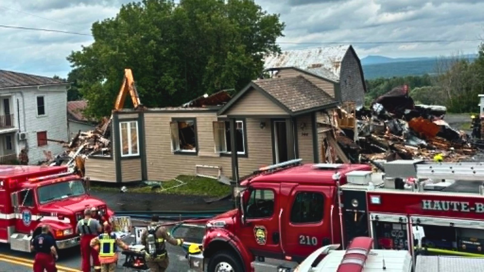 Incendie St-Evariste: la maison a été complètement détruite