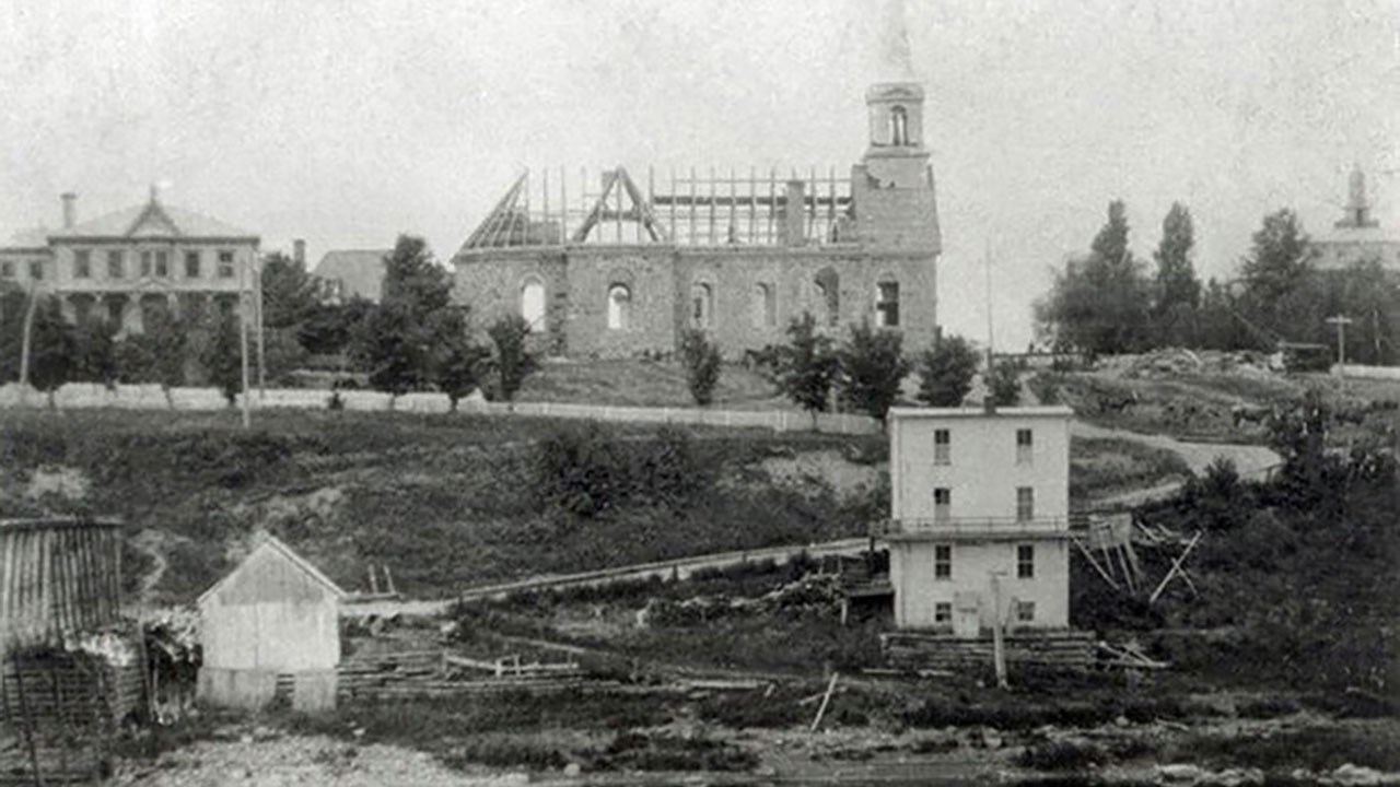 Les églises de 1831 et de 1862 à Saint-Georges 