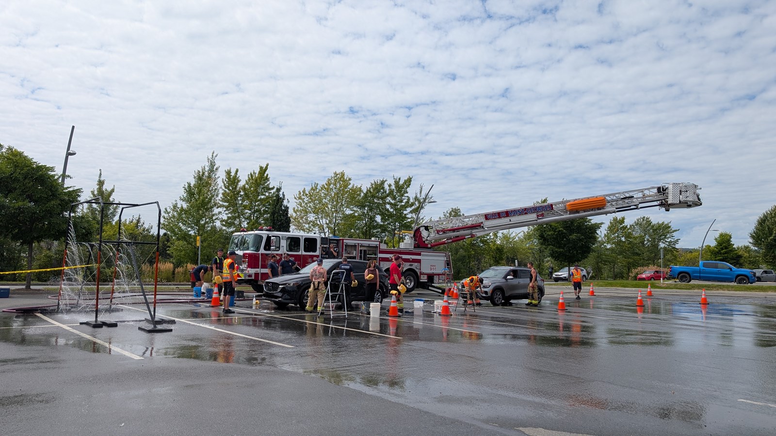 Saint-Georges: le lav-o-thon des pompiers c'est aujourd'hui
