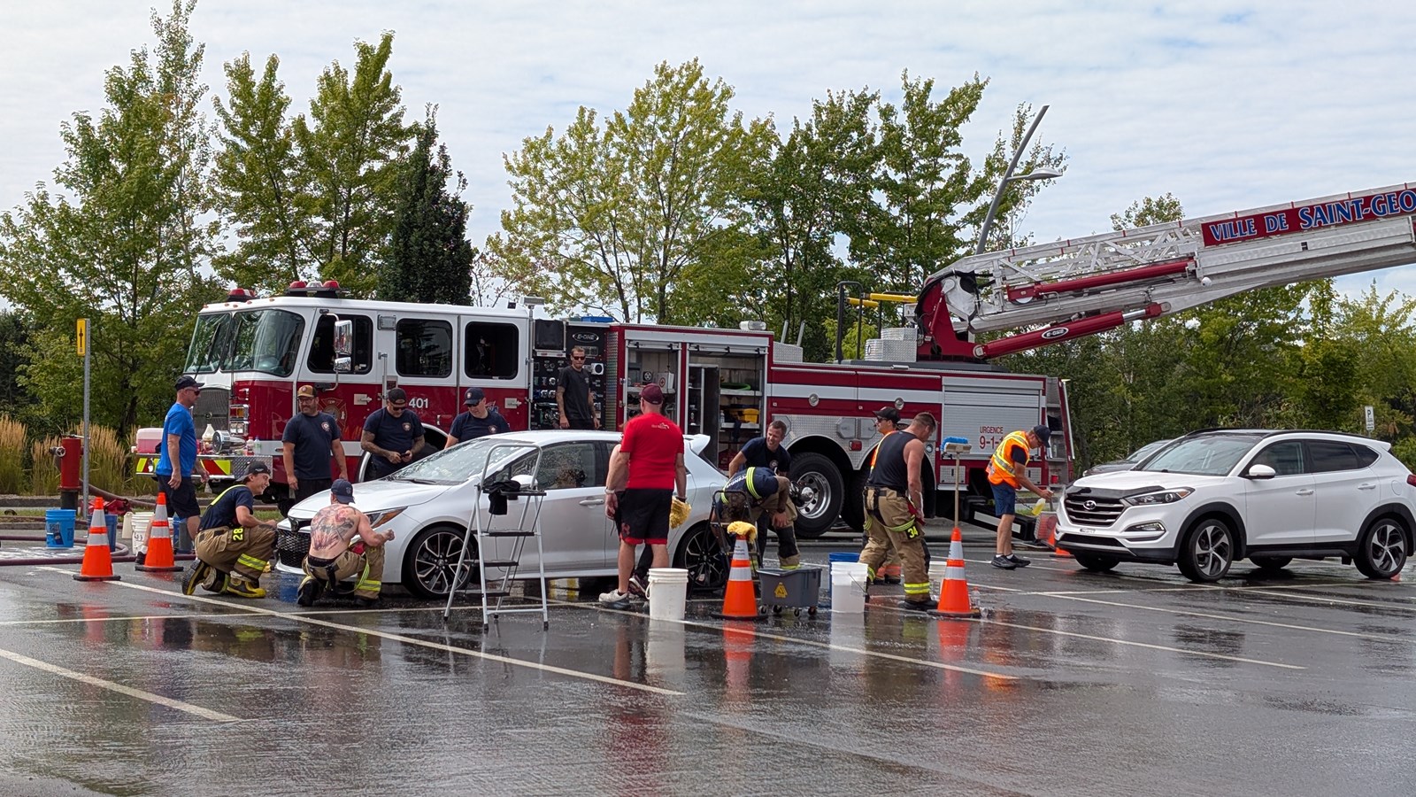 Saint-Georges: le lav-o-thon des pompiers c'est aujourd'hui