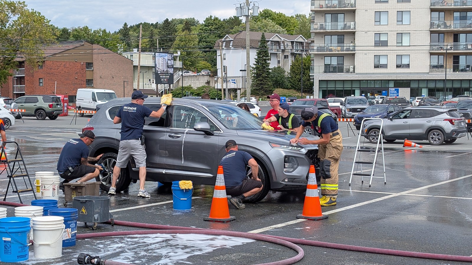 Saint-Georges: le lav-o-thon des pompiers c'est aujourd'hui