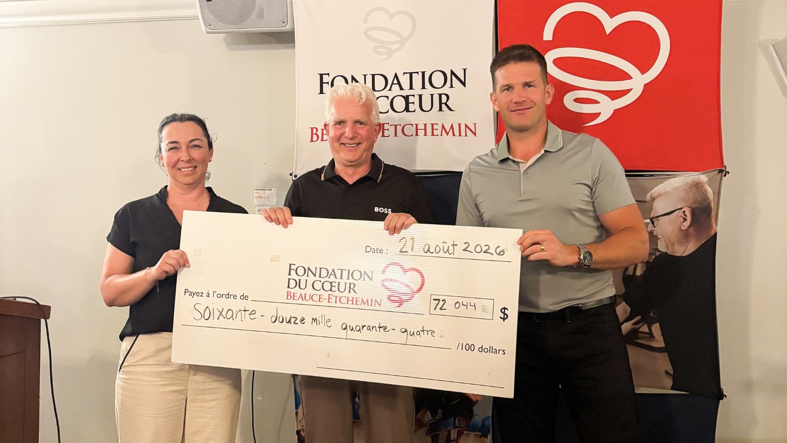 Plus de 72 000$ amassés au profit de la Fondation du coeur Beauce-Etchemin