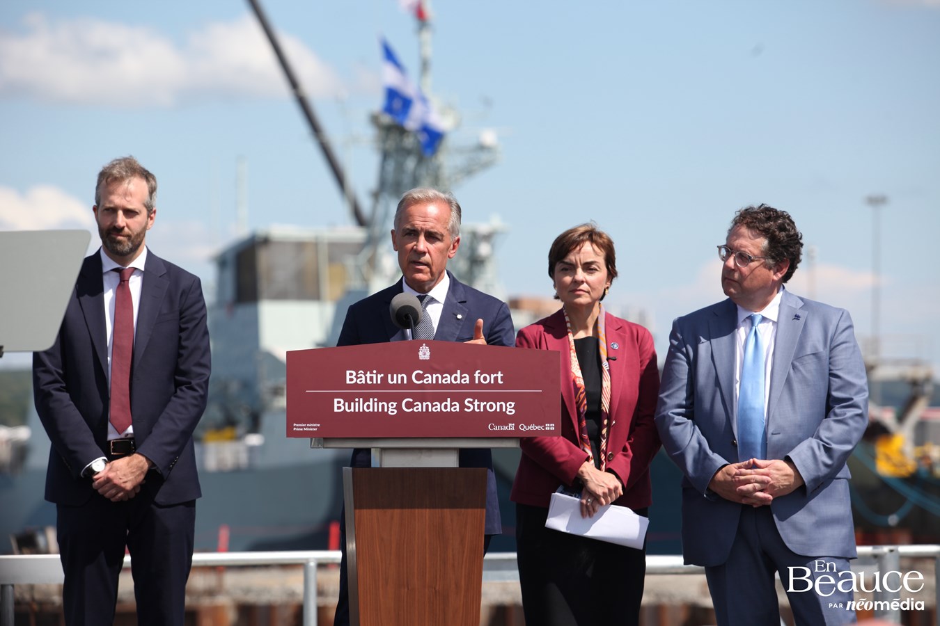 « Un Canada fort, un Québec fort » : Carney et Fréchette unis à Lévis