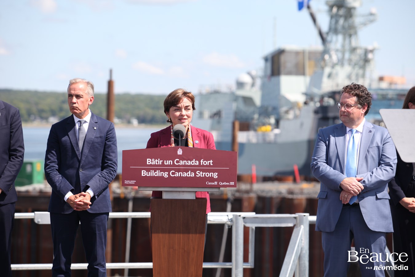 « Un Canada fort, un Québec fort » : Carney et Fréchette unis à Lévis