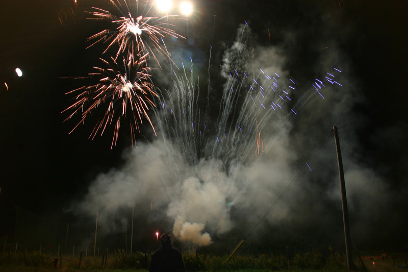 Des feux grandioses à Saint-Honoré