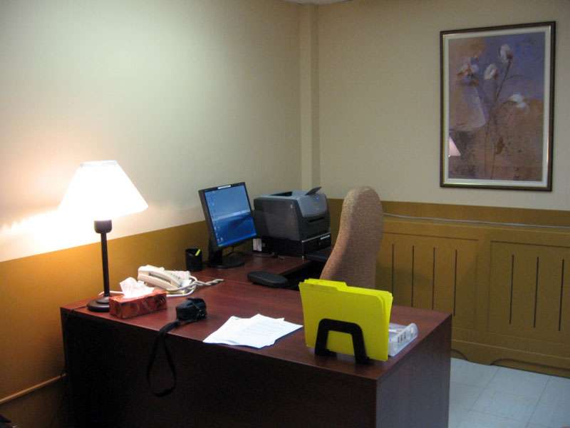 La réfection des bureaux a été majeure.
