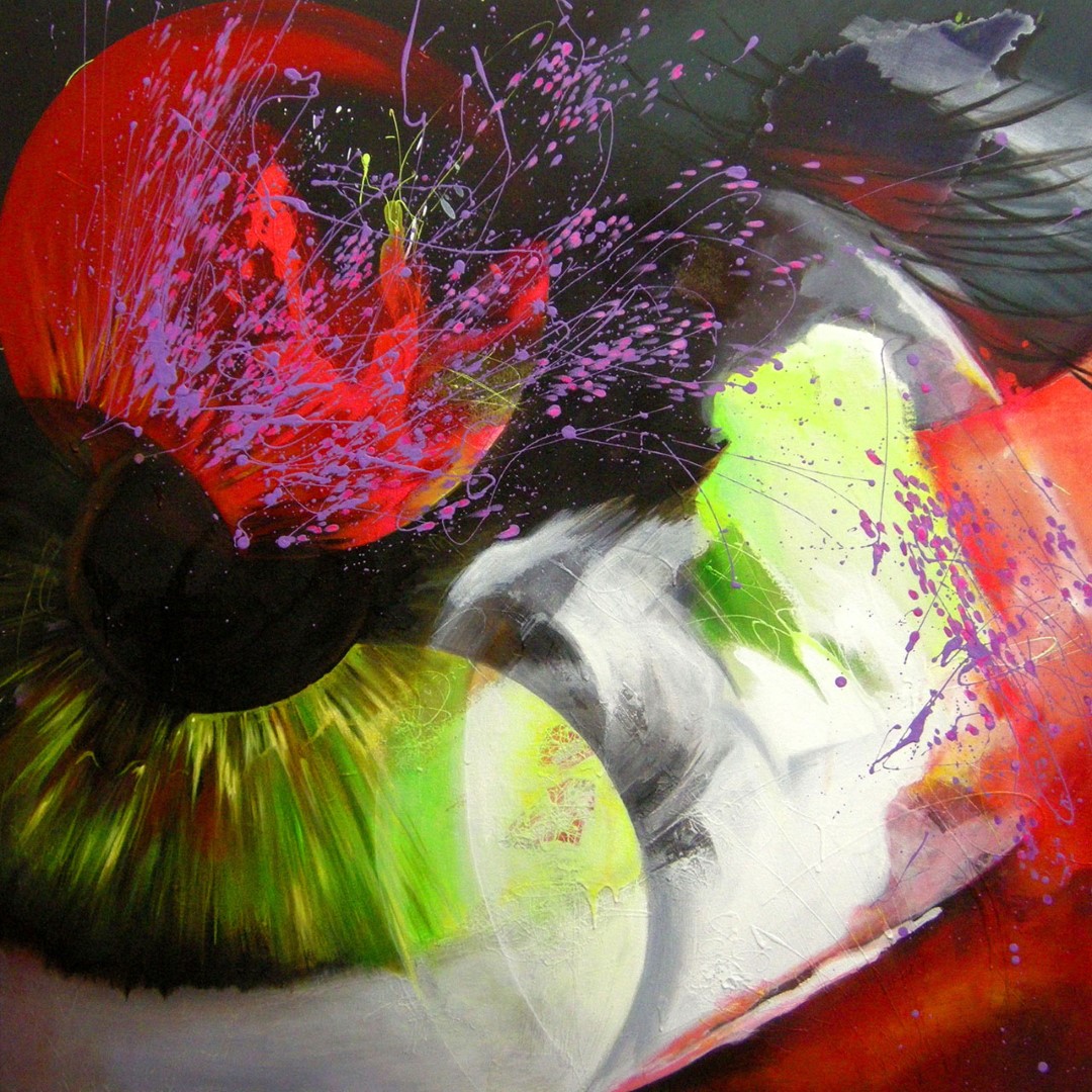 Voir Flou, l'oeuvre gagnante chez les artistes visuels en peinture.
