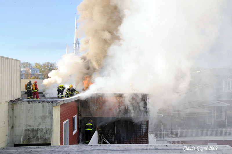 Début d'incendie